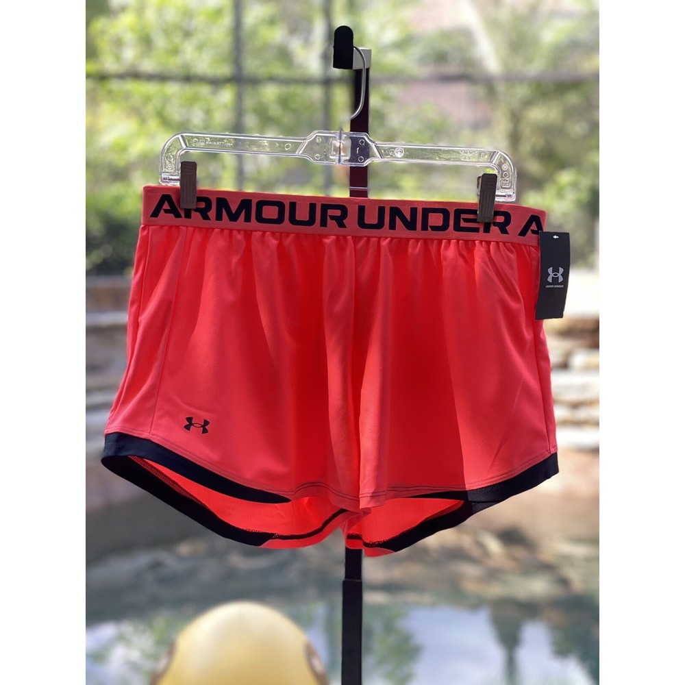 Under Armour Play Up 2.0 Shorts Womens L Pink Lightweight NWT